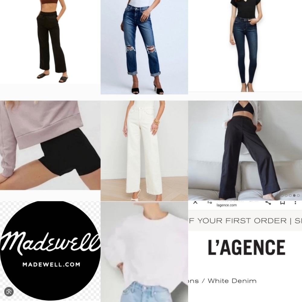 EVERLANE L'agence Jeans Y2k Style Nwt Nwot Women Clothes BUNDLE LOT retail $445